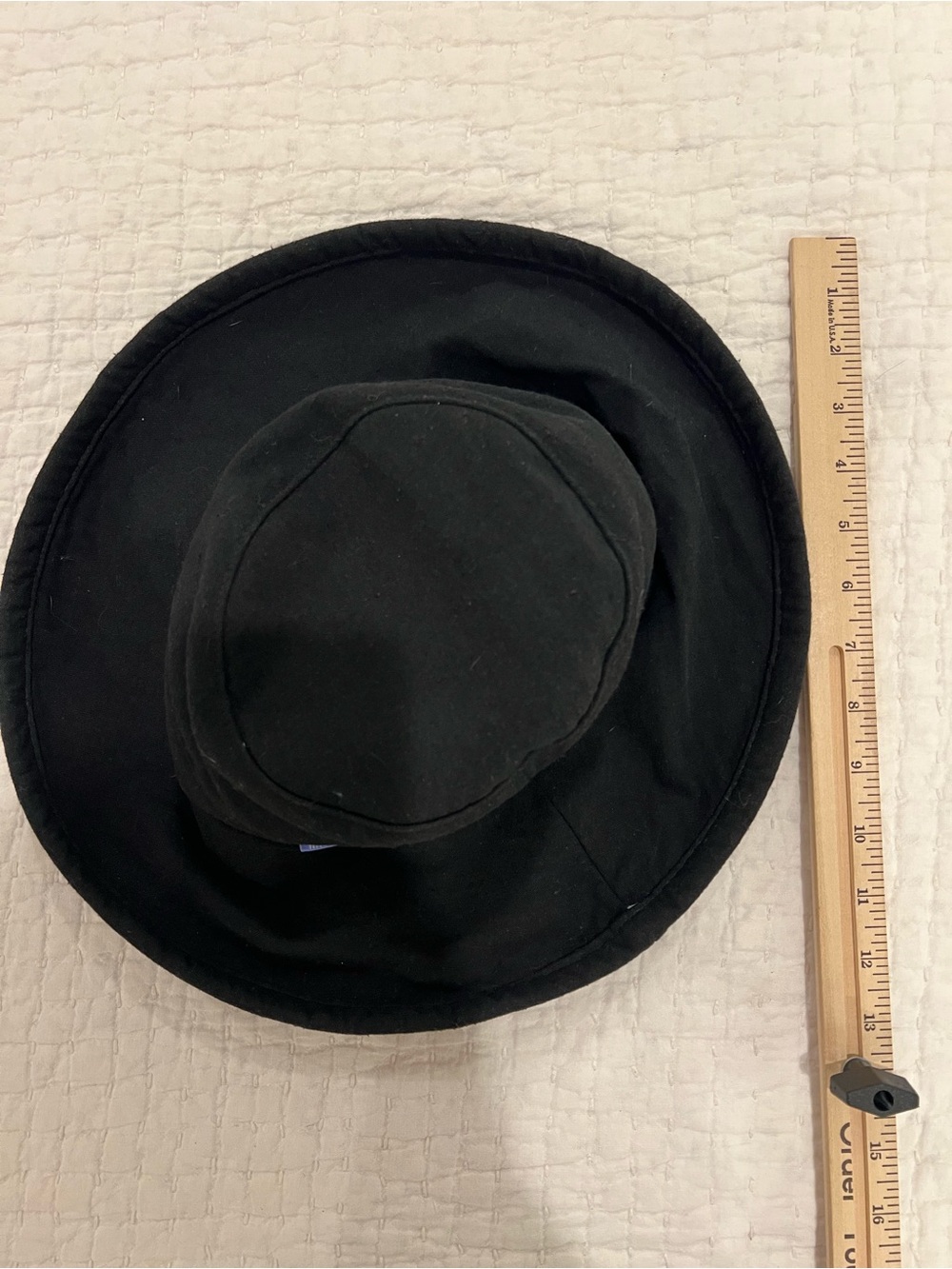 Wallaroo Hat Company Sydney Black Wide Brim Packable Sun One Size Adjustable - Picture 10 of 10